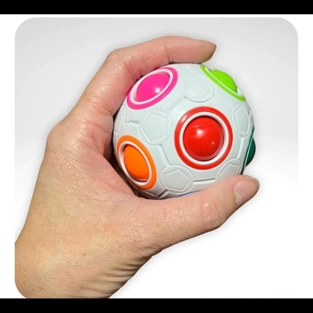 BroMocube Rainbow Fidget Ball Antistress Fidget Cube  Rainbow Puzzle Ball